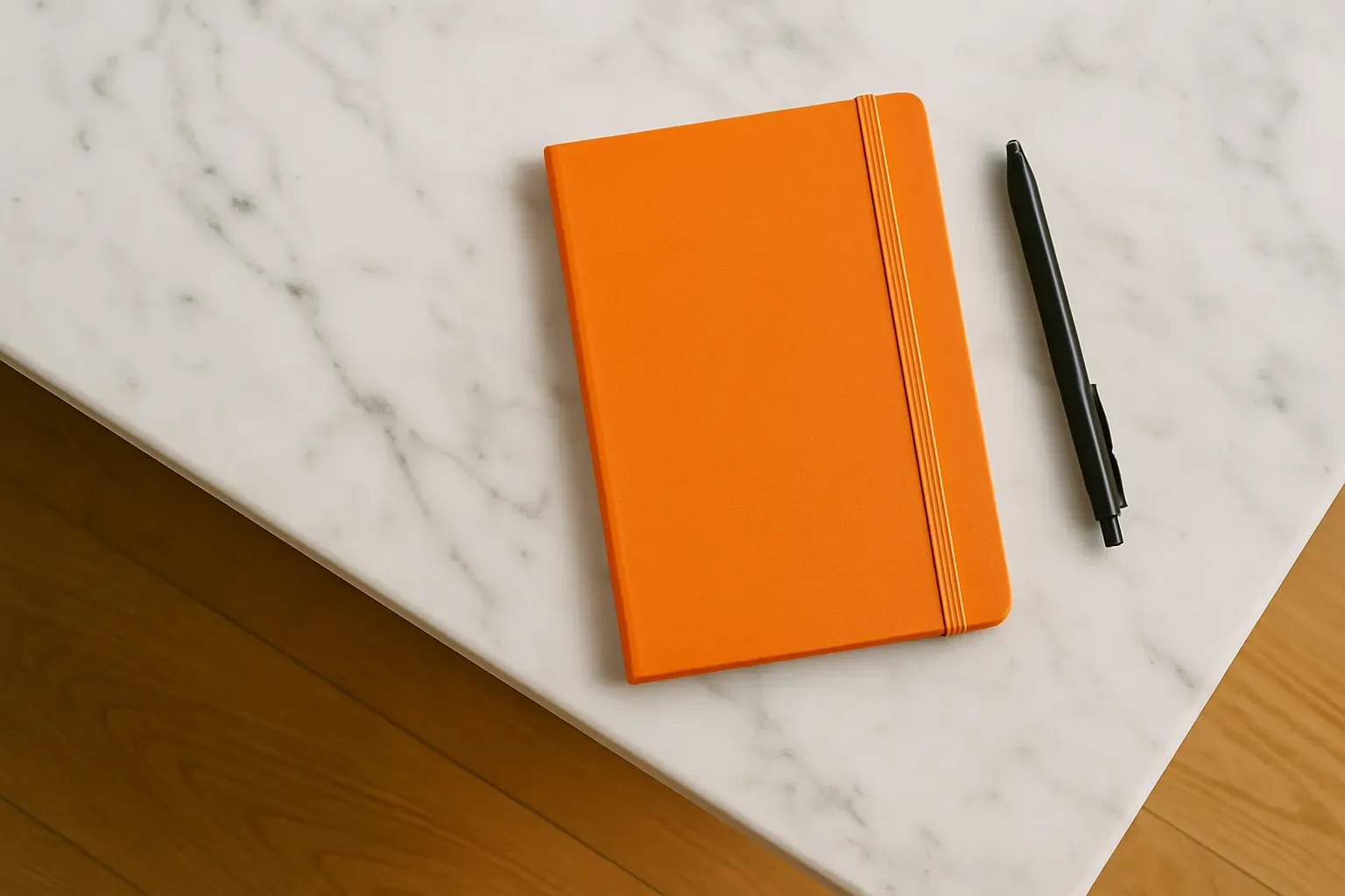 Escritorio con cuaderno y notebook